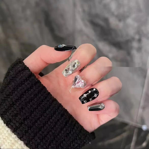 Uñas Postizas Removibles Diseño Clásico - Acabado Profesional