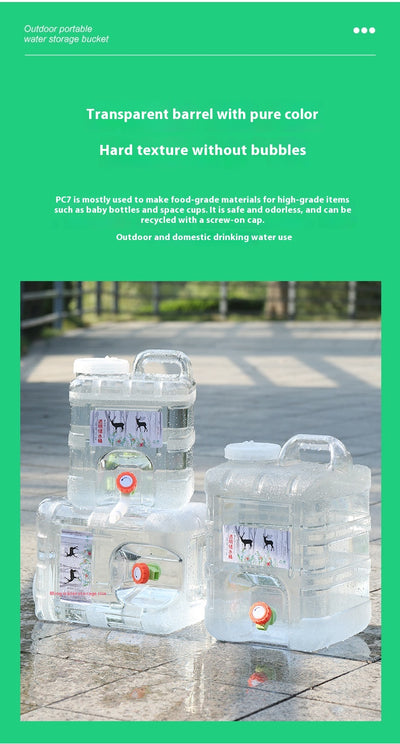Cubo de Agua Portátil con Grifo para Camping y Viajes - Image 22
