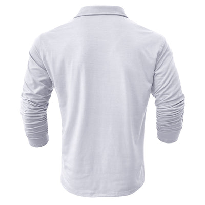 Camisa Clásica de Manga Larga Estilo Europeo para Hombre - Image 41