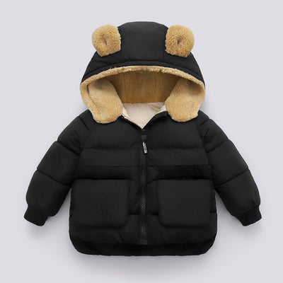 Chaqueta Cálida Acolchada con Capucha para Niños - Otoño e Invierno - Image 6