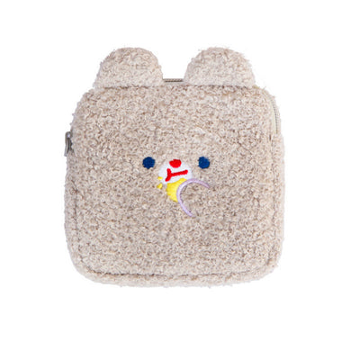 Bolsa de Higiene Menstrual con Bordado de Peluche - Capacidad Grande - Image 3