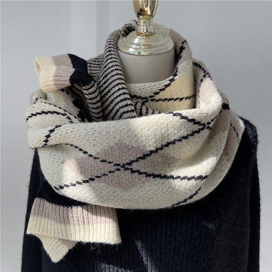 Bufanda Cuello Anillo Mohair Suave y Cálida para Mujer - Image 9