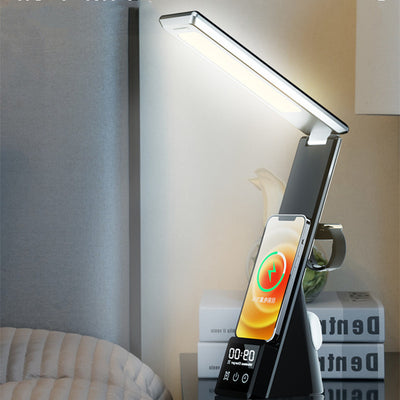 Cargador Inalámbrico 3 en 1 con Lámpara LED y Reloj - Image 4