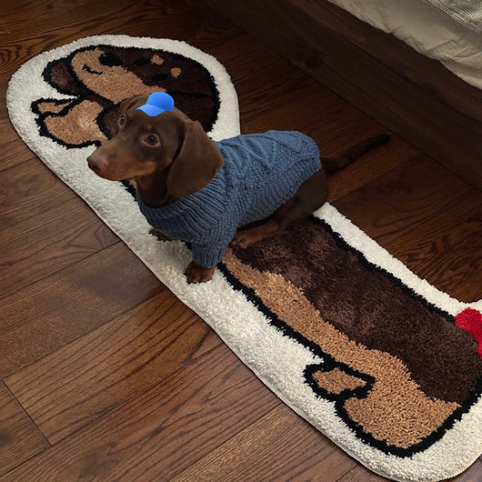 Tapete Perro Salchicha Extra Grueso con Felpa para Sala y Dormitorio - Image 2