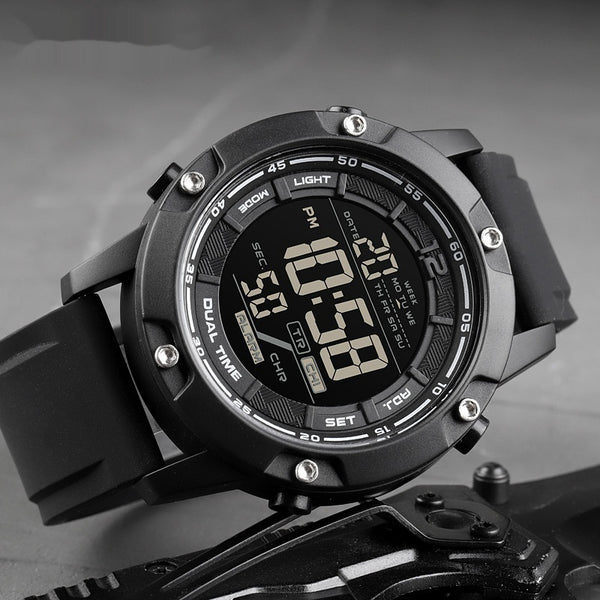 Reloj Deportivo Inteligente con Correa de Silicona y Pantalla Digital