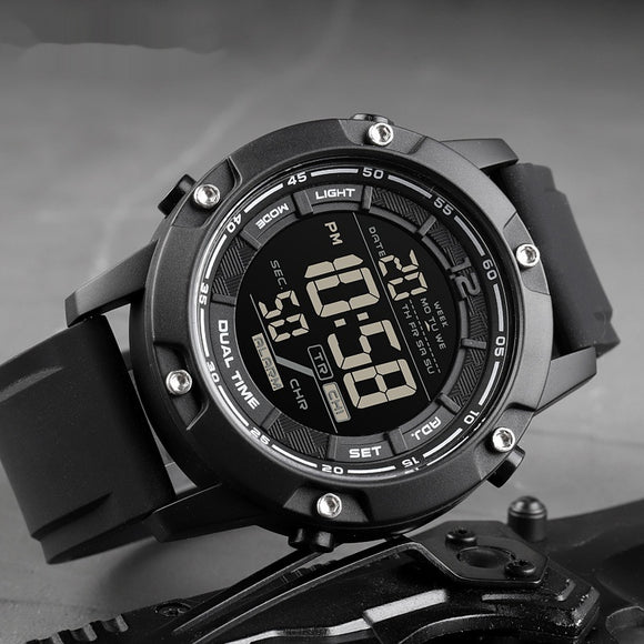 Reloj Deportivo Inteligente con Correa de Silicona y Pantalla Digital