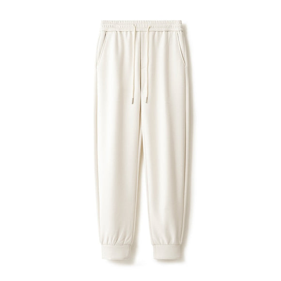 Fleece Sweatpants with Elasticated Waist and Drawstring