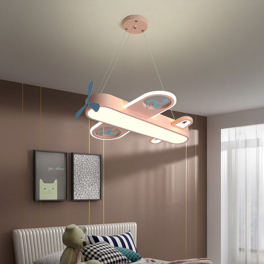 Lámpara Infantil Avión LED - Araña Decorativa Cartoon para Habitación - Image 3