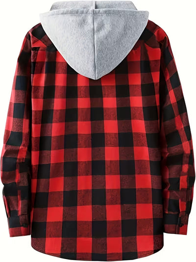 Sudadera Hoodie Cuadros para Hombre - Manga Larga - Image 21