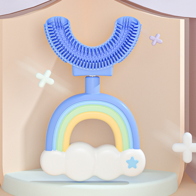 Cepillo de Dientes Infantil en Forma de U con Gel de Sílice y Desinfección Automática - Image 6