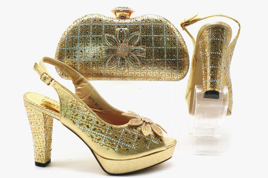 Zapatos Peep Toe Tacón Alto con Bolsa Coordinada - Colección Verano - Image 2