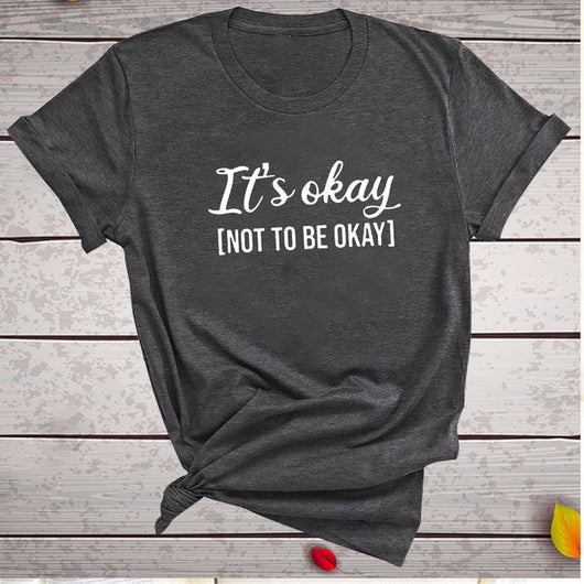 Playera Estampada It'S OKAY para Mujer - Diseño Moderno y Versátil - Image 11