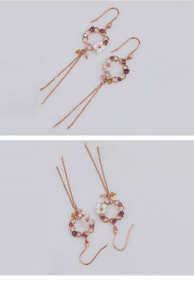 Aretes de Gancho Concha Románticos en Plata Pura y Circonia - Image 5