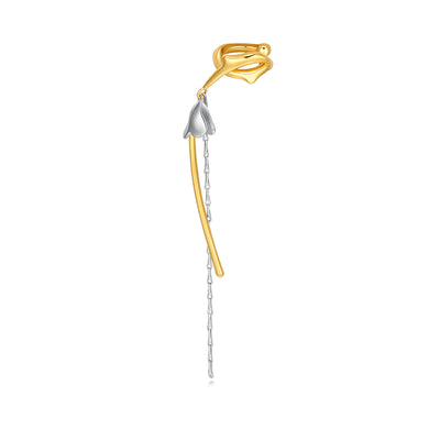 Aretes de Flores Retro Lujo de Nicho para Mujer con Borlas - Image 7