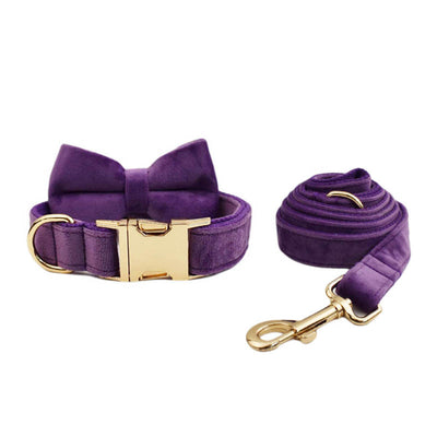 Collar de Mascota en Terciopelo con Cuerda de Tracción - Image 16