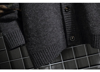 Cardigan Tejido Japonés para Hombre - Suéter Elegante Estilo Otoño Invierno - Image 13