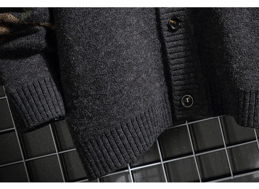 Cardigan Tejido Japonés para Hombre - Suéter Elegante Estilo Otoño Invierno - Image 13