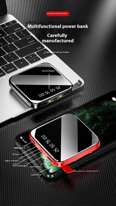Batería Portátil Mini Espejo 20000 mAh - Carga Rápida y Diseño Compacto - Image 18