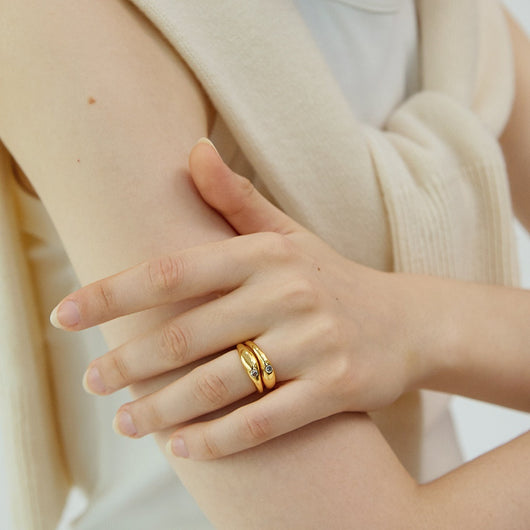 Anillo de Circón Pulido Elegante, Banda Simple para Dedo Índice - Image 12