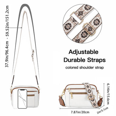 Bolsa Crossbody Multiusos con Diseño Vaca y Cierre de Cremallera - Image 31