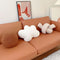 Almohada Nube Suave con Formas Geométricas y Cuerda Anudada