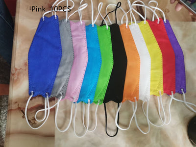 White KF94 disposable 3D stereo mask with ear loops, designed for adults and children for daily protection. - Image 7