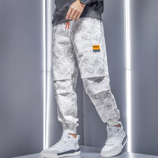 Pantalones Casuales Holgados Estilo Retro Ruffian para Hombre - Image 7