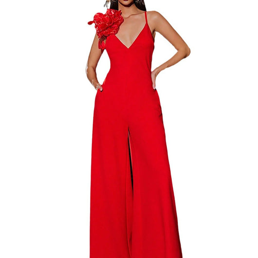 Jumpsuit para Mujer con Flores Tridimensionales - Image 5