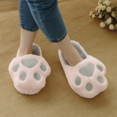 Pantuflas de Felpa con Diseño de Patitas de Gato - Image 13