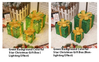 Set de 3 Cajas de Regalo Navideñas con Luces LED Decorativas - Image 14