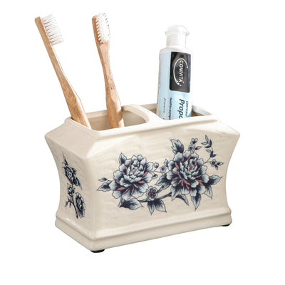 Organizador de Baño Cerámico con Tapa - Porta Cepillos para Parejas - Image 4