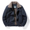 Chaqueta de Solapa Hombre Algodón Cashmere Otoño Invierno