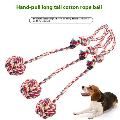 Juguete de Cuerda Trenzada para Tirar y Morder - Pelota de Algodón - Image 2