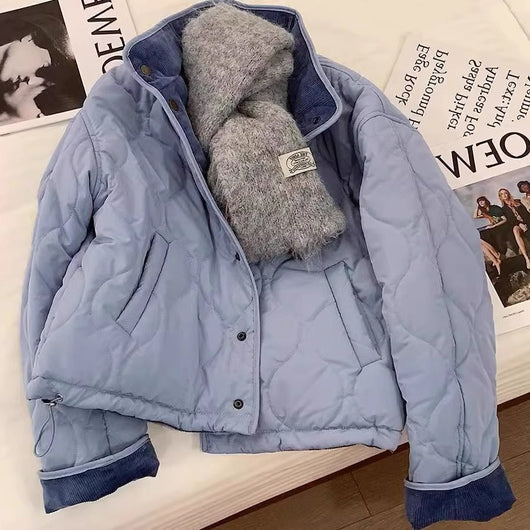 Chaqueta de Pana Azul Antienvejecimiento en Algodón para Mujer - Image 8
