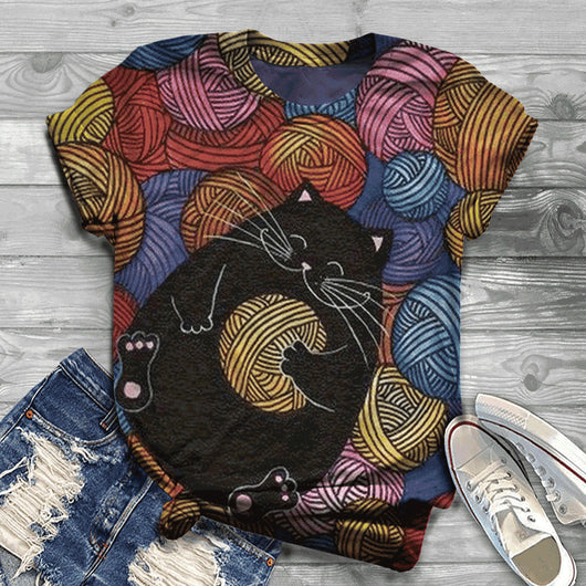 Camiseta Estampado Mascotas para Mujer - Image 12