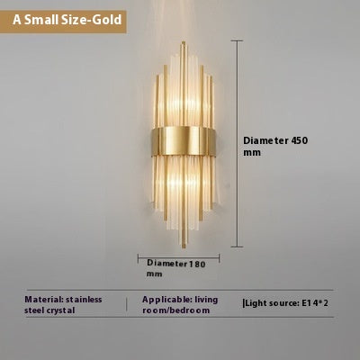 Lámpara de Cristal para Pared de TV - Iluminación Elegante para Sala de Estar - Image 13
