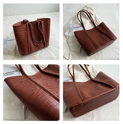 Bolso Tote Estilo Western de Cuero Suave con Textura Avanzada - Gran Capacidad - Image 11