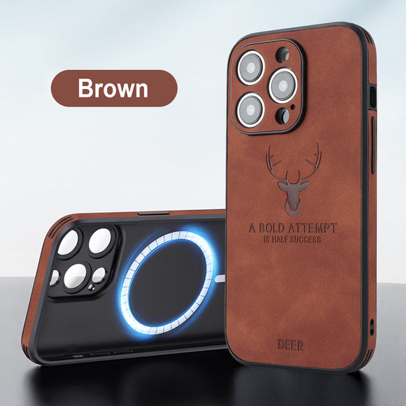 Funda para Teléfono Cabeza de Venado con Imanes Integrados y Protección Antimotones