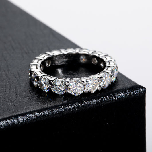 Anillo de Plata Esterlina con Moissanita Chapado - Image 11