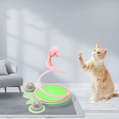 Juguete Resorte Espiral para Gatos - Entretenimiento Independiente