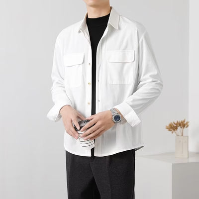 Camisa de Trabajo Vintage en Pana para Hombre - Image 18