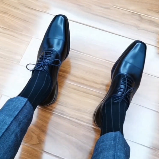 Zapatos Oxford de Cuero para Hombre - Elegancia Empresarial - Image 5