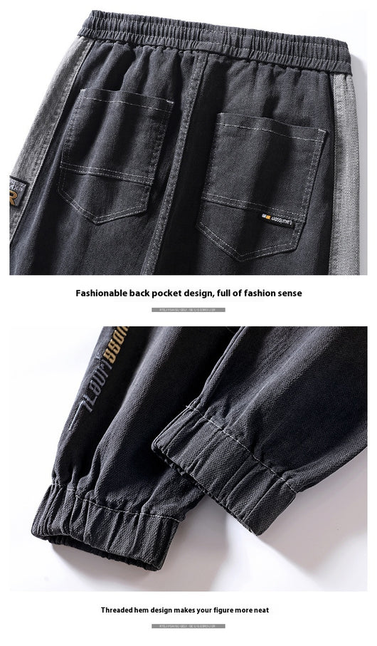 Jeans Hombre Primavera Corte Relajado Ajuste Cónico Stretch - Image 26