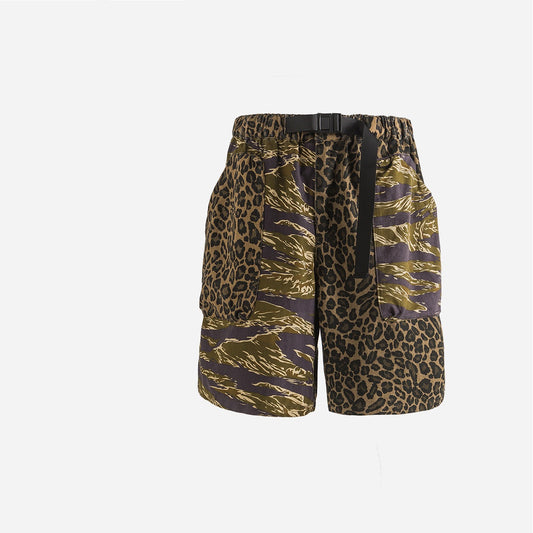 Shorts Cargo Camuflado con Estampado Leopardo - Unisex