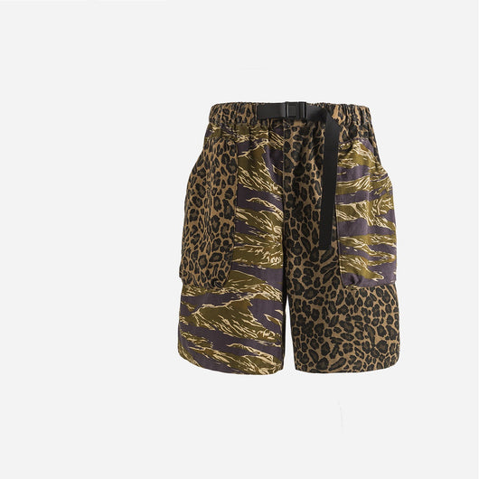 Shorts Cargo Camuflado con Estampado Leopardo - Unisex