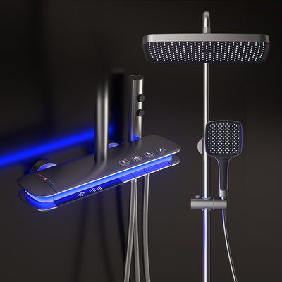 Conjunto de Ducha Termostático con Pantalla Digital Dual y Luz Ambiental - Image 9