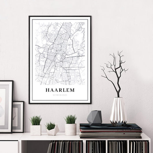 Póster Mapa Países Bajos Madera Pino Arte Decó - Image 21