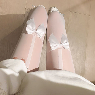 Medias Muslos con Moño Elástico - Diseño Liso y Elegante - Image 12