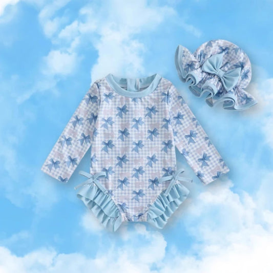 Traje de Baño Infantil con Manga Larga - Diseño Adorable para Niñas - Image 2