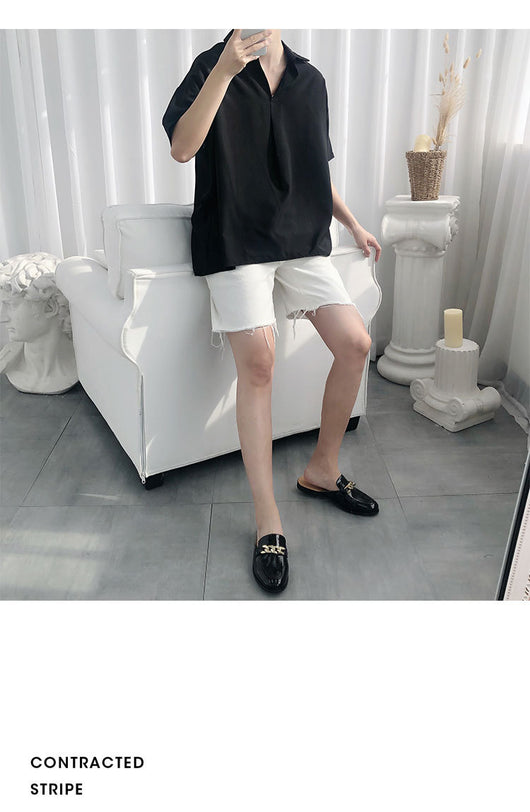Camiseta Holgada para Hombre Estilo Casual Lazy Wind - Image 15